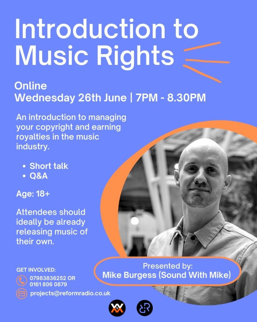 INTRODUCTION TO MUSIC RIGHTS (IN PARTNERSHIP W/ SOUND WITH MIKE ...
